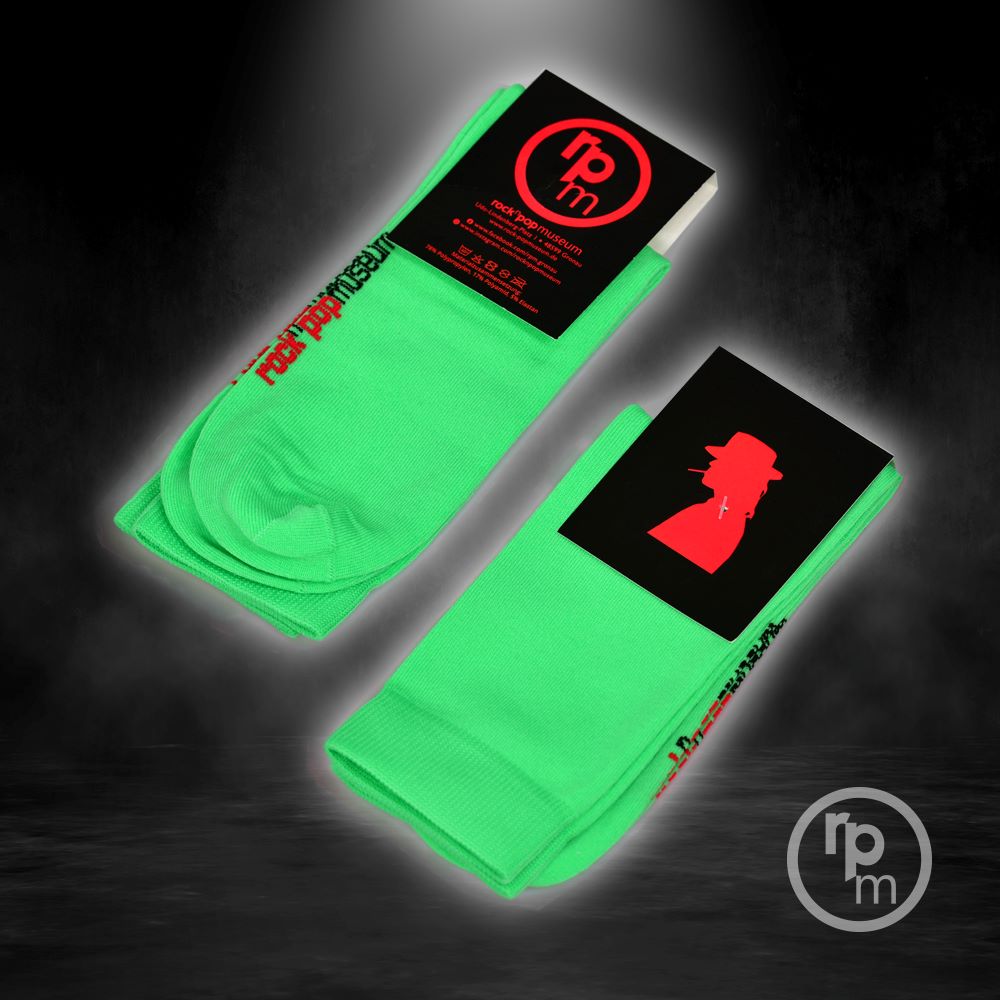 Socken grün mit Logo