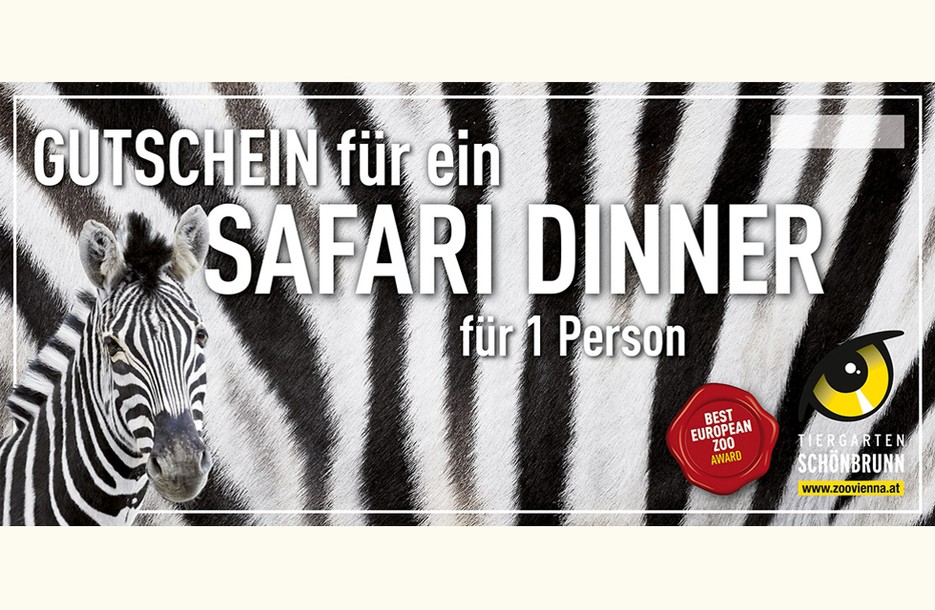 Gutschein Safari Dinner (ab 10 Jahren) - Postversand