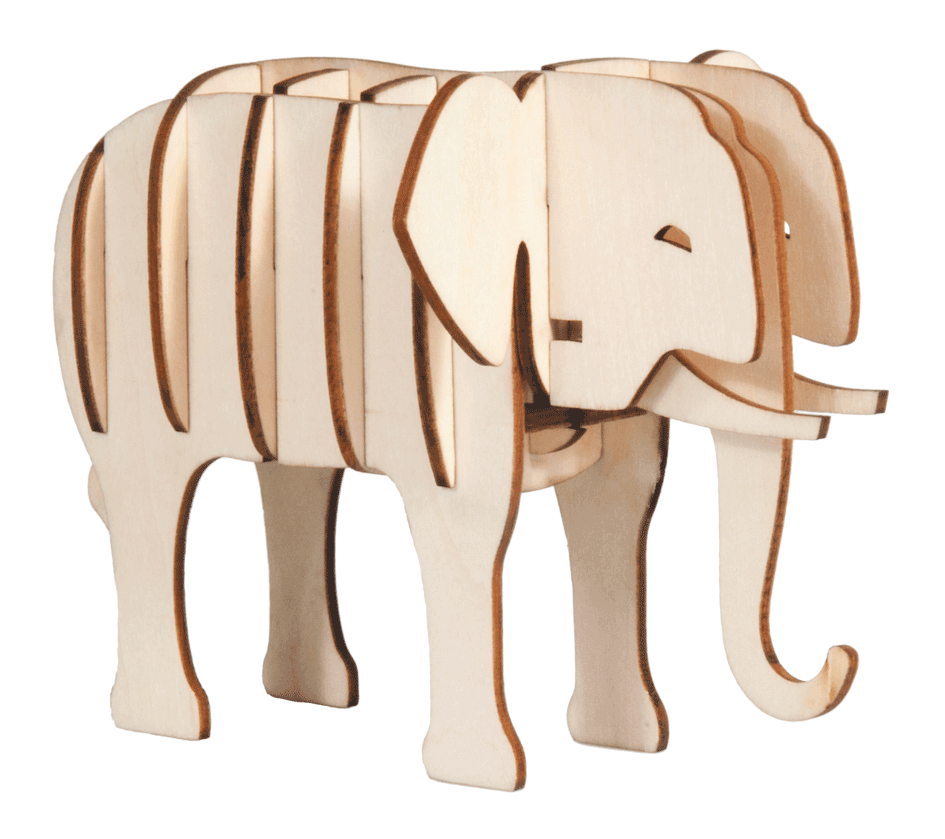3D Puzzle Elefant